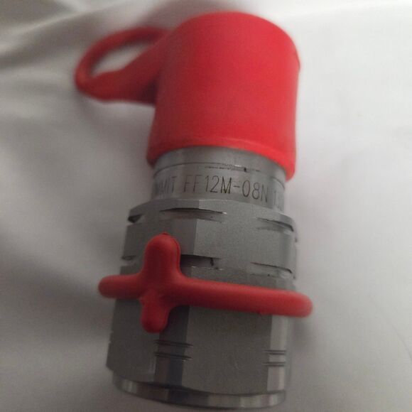 1/2 Flat Face Hydraulic Quick Connect Couplers Couplings Skidsteer Bobcat 2 Sets - Picture 6 of 7